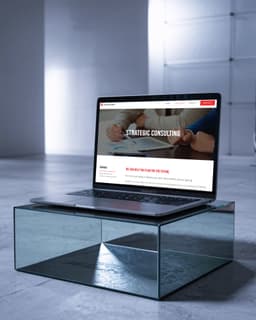 Editorial typography and restrained layout pacing to signal stability and professionalism.